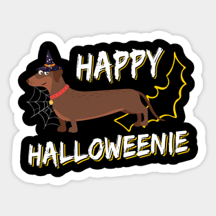 Happy Halloweenie Shirt Outfits Halloween Dachshund Sticker